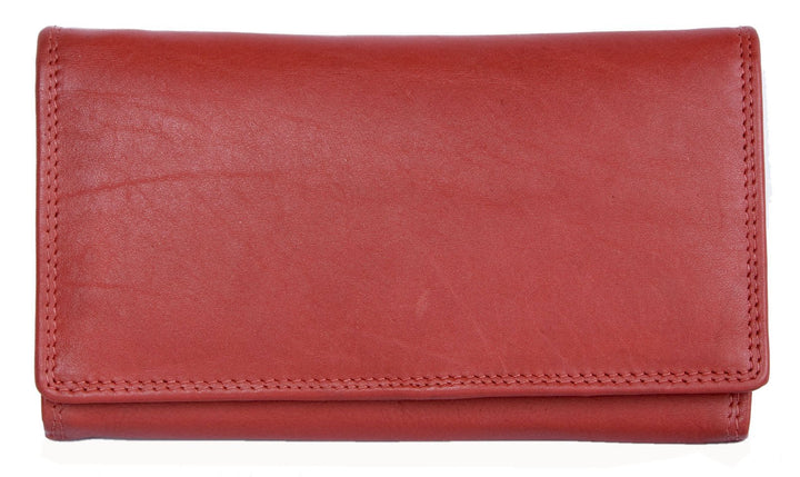 Damen Qualität Rotes Leder Portemonnaie - Brieftasche HMT