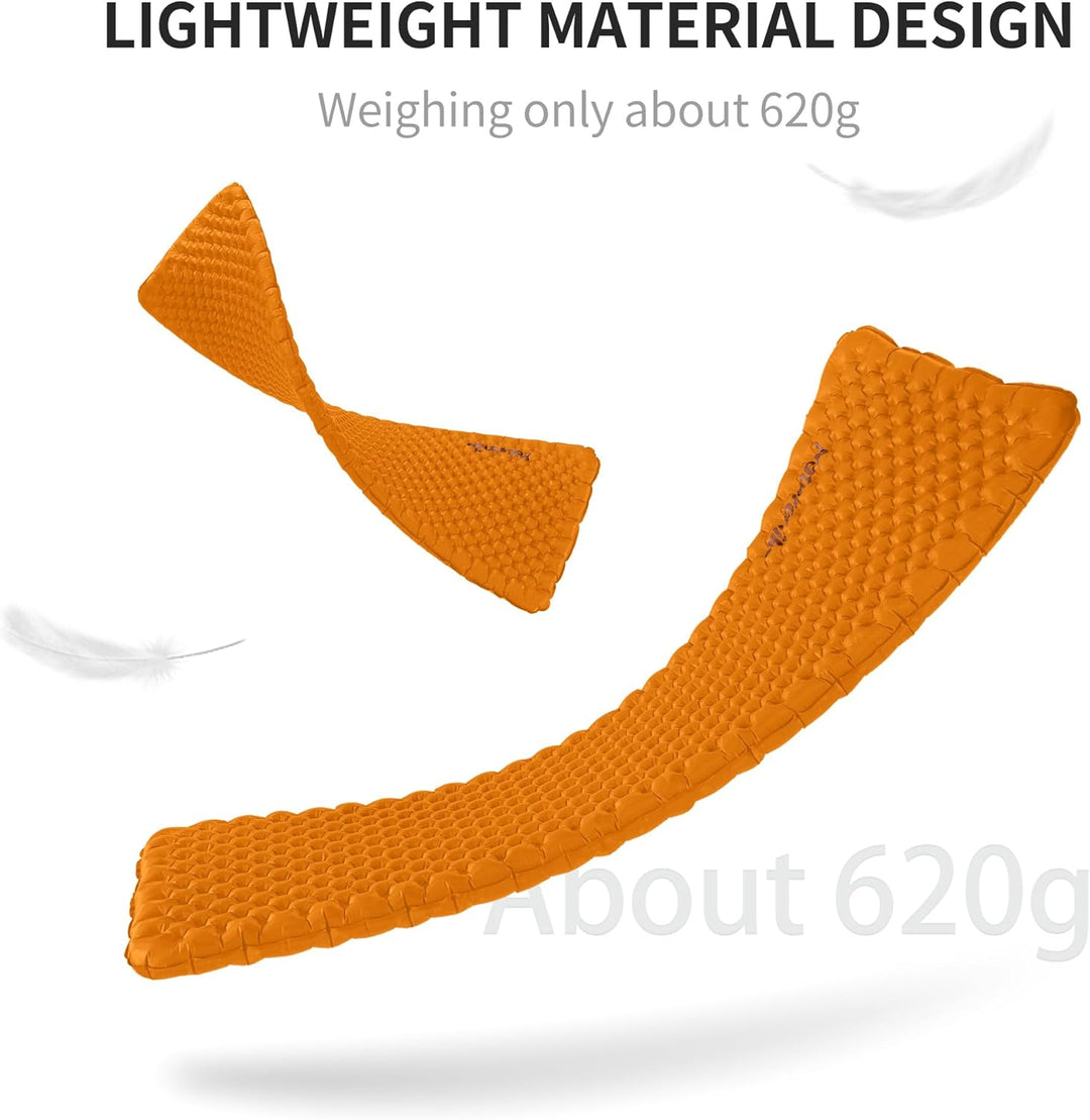 Naturehike Camping Isomatte Ultraleicht 5,8 R-Wert, 8 cm Dicke Aufblasbare Isomatte 4 Jahreszeiten L