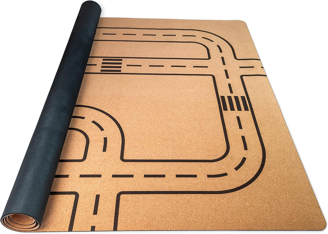 Spielmatte für Kinder aus Kork & Kautschuk - nachhaltig und schadstofffreie Krabbelmatte - Spieltepp