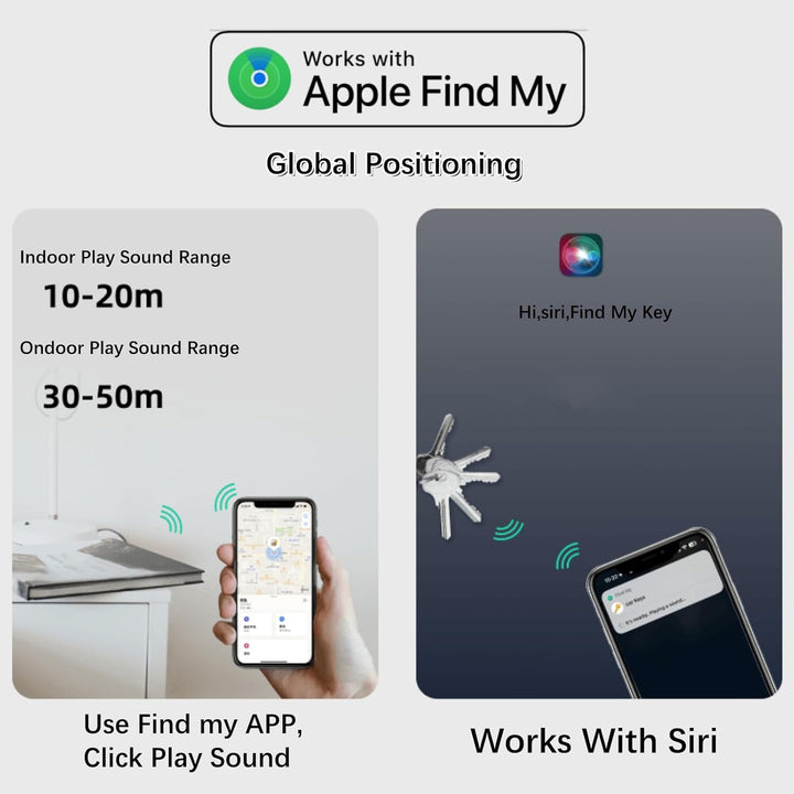 Air Tags Schlüsselfinder Smart Finder 4er Pack（IOS NUR）- Funktioniert mit Wo ist? - Schlüssel Finden