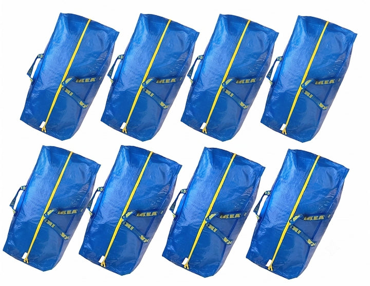 Ikea 901.491.48 Frakta Aufbewahrungstasche, Blau, 8 Stück 8 Pack, 8 Pack