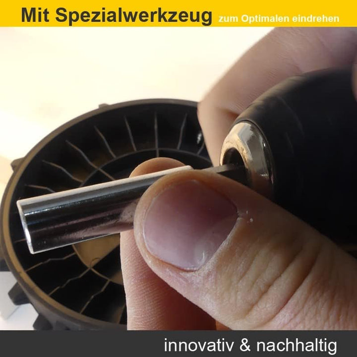HRobotic Accessoires Edelstahl Spikes (40 Stück inkl. Montage-Werkzeug) für alle Wolf Loopo Rasenmäh