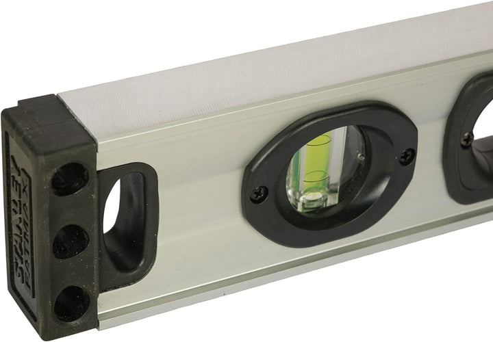 Stanley FatMax Wasserwaage II (60 cm, magnetisch, 1 horizontale/2 vertikale Libellen, Hohlprofil Alu