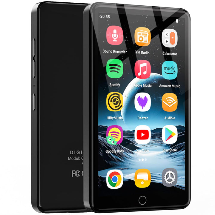 160 GB MP3 Player mit Android 13 OS, 4.02 Zoll MP3 Player mit Bluetooth und WiFi, 1080P HD MP4 Playe