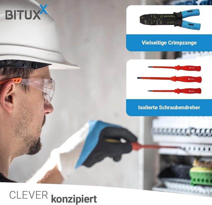 BITUXX Werkzeugkoffer 1200 teilig Werkzeug Knarrenkasten Werkzeugkiste Werkzeugtrolley Nusskasten Ra