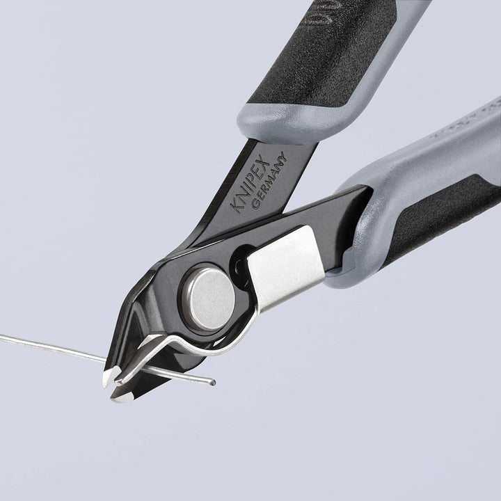KNIPEX Electronic Super Knipsmit Mehrkomponenten-Hüllen 125 mm, 78 71 125 Chrom 125 mm brüniert, mit