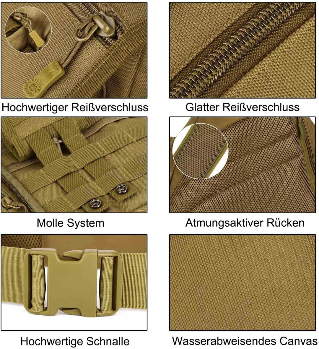 Neuleben Taktischer Sling Rucksack Schulterrucksack Militär Rucksäcke Gross Wasserabweisend Crossbod