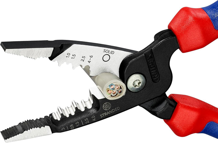 KNIPEX 13 72 200 ME Multifunktions-Elektrikerzange metrisches Modell mit Mehrkomponenten-Hüllen schw