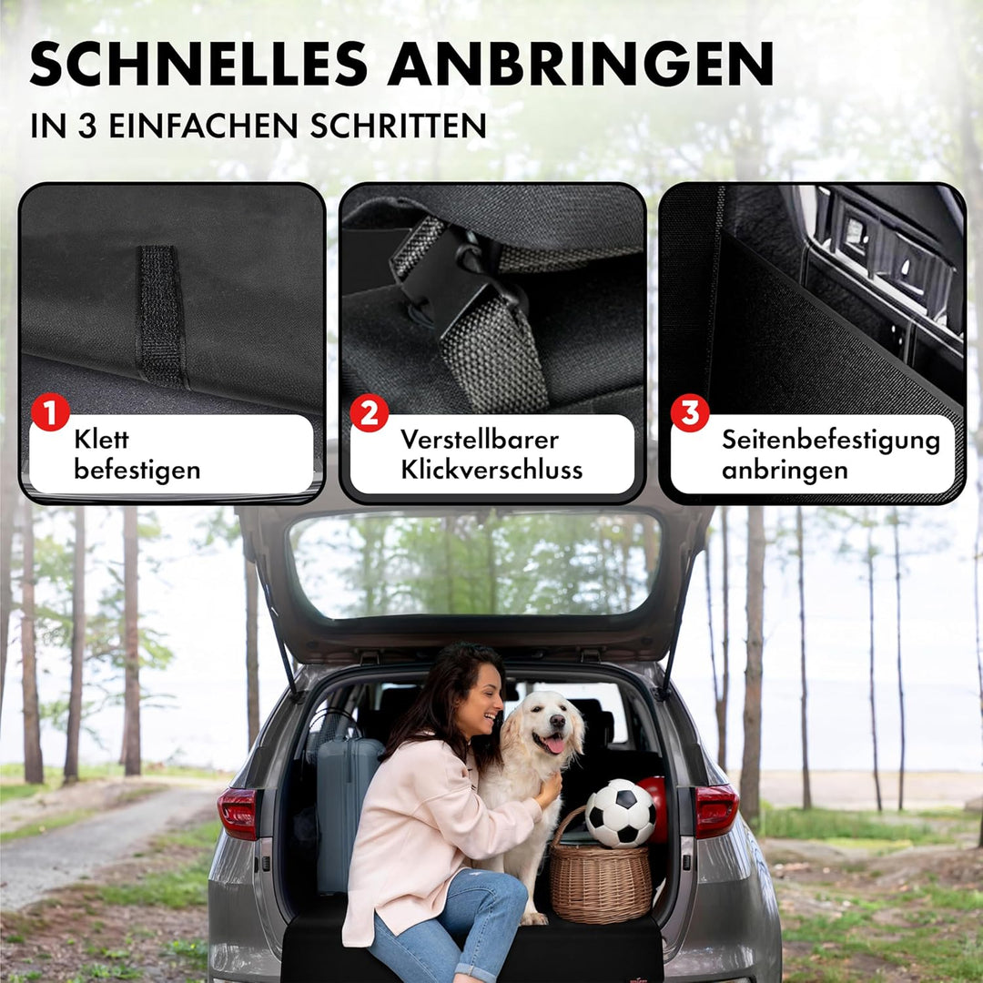 Walser Kofferraum Schutzmatte Auto Cäsar, Qualitätssieger Sehr Gut*, 100% Wasserabweisende Auto Hund
