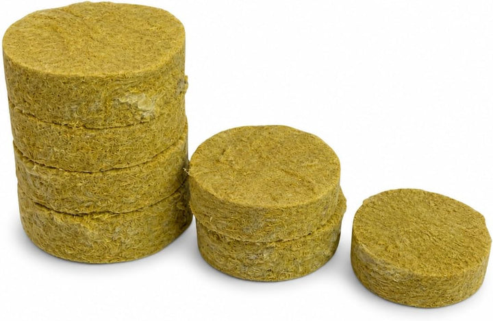 1000 Stück Steinwolle Rondellen Ø 65 x 20 mm mit Edelstahl Fräser – WDVS Dämmstoffscheiben für ETICS