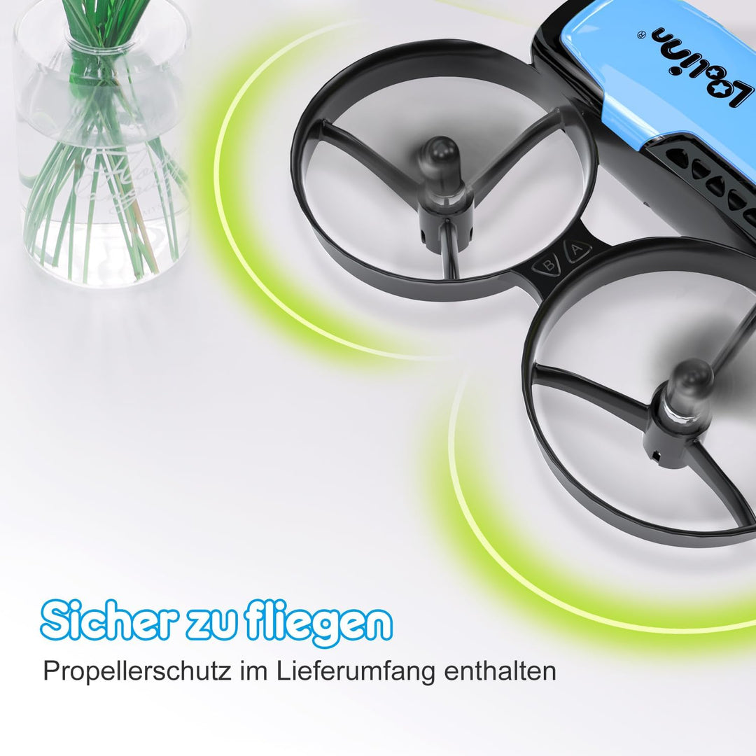 Loolinn | Drohne mit Kamera als Geschenk für Kinder - Mini Drohne Ferngesteuert mit Video & Fotos, S