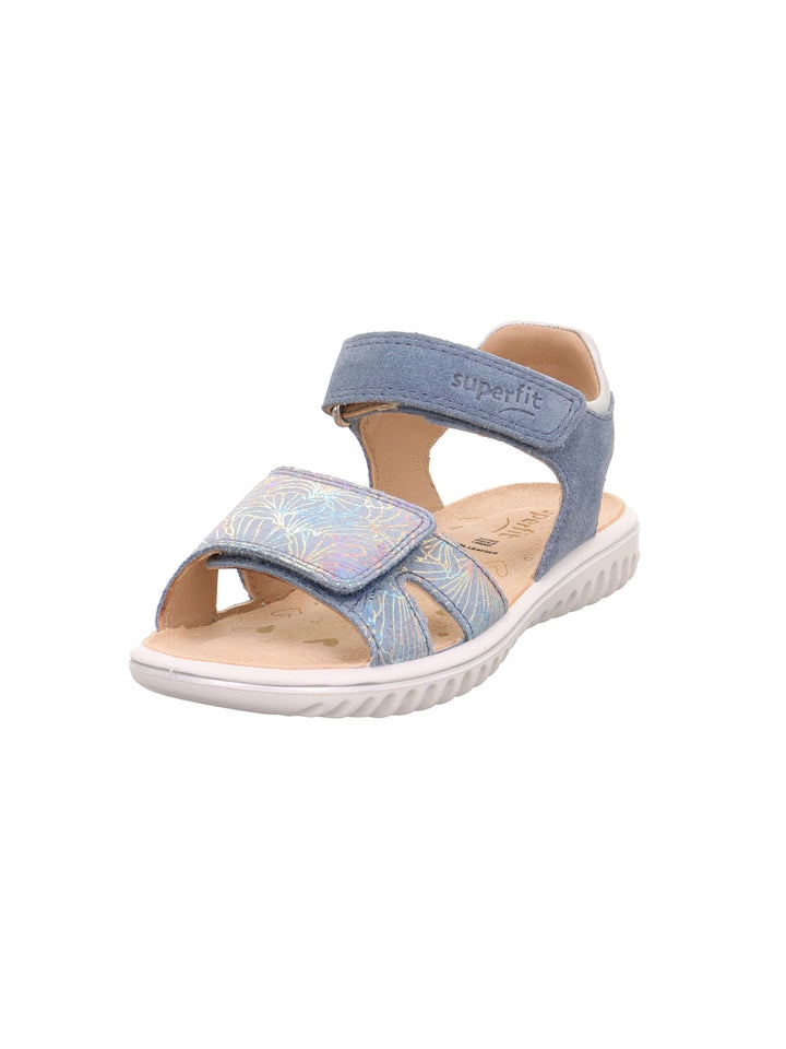 Superfit SPARKLE Sandale 1-009009 Mädchen 32 EU Blau Silber 8030, 32 EU Blau Silber 8030