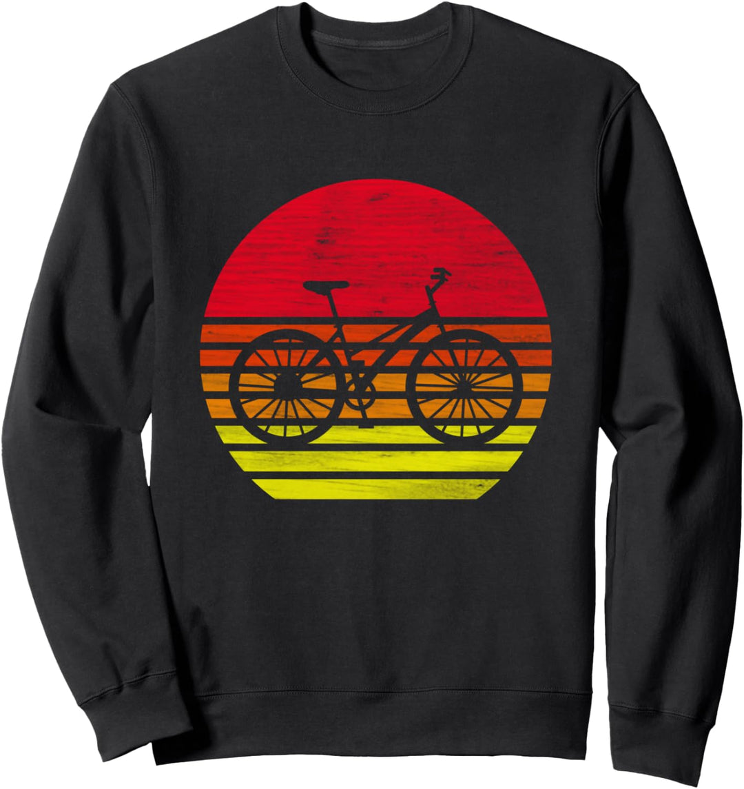 Retro Fahrrad Silhouette Sweatshirt