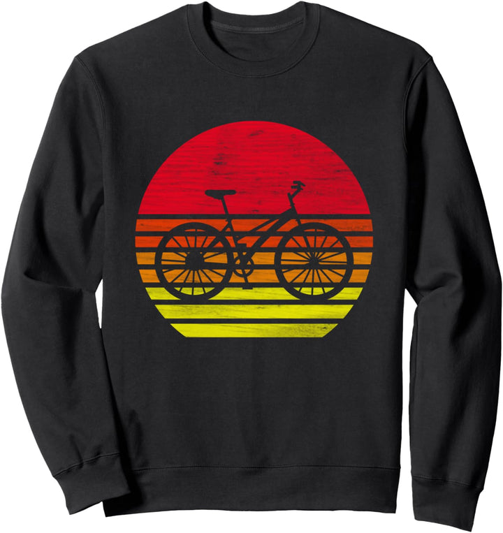 Retro Fahrrad Silhouette Sweatshirt