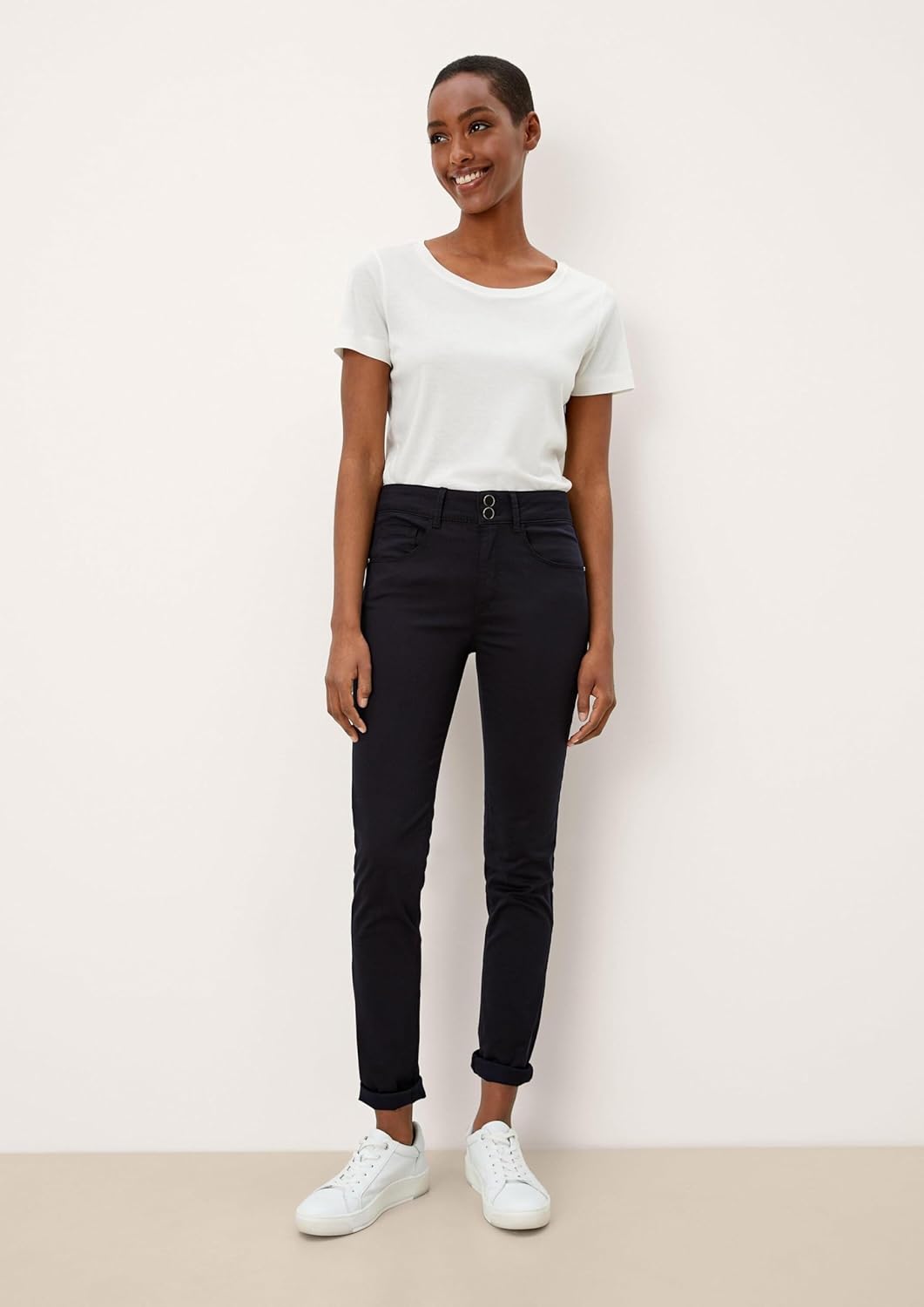 s.Oliver Black Label Damen 150.11.899.18.180.2101244 Hose 36W Navy, 36W Navy