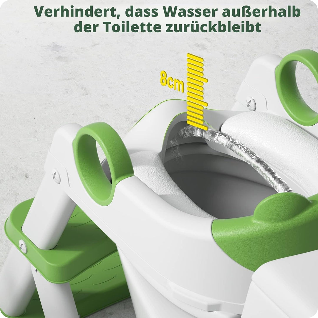 Toilettenleiter für Kinder, Upgraded Kindertoilette für Jungen und Mädchen, 2 in 1 Kind Toilettensit