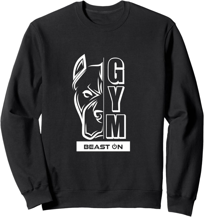 Bulldog Head Gym Bodybuilding Workout Fitness Training Gewinne Sweatshirt