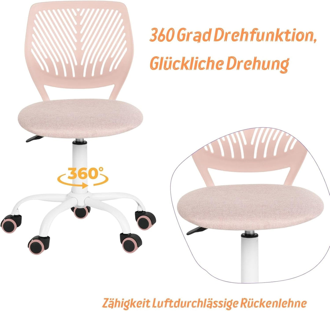 FurnitureR Bügelhocker ergonomisch, höhenverstellbar, ohne Armlehnen, Netzrückenlehne, Sitzfläche 38
