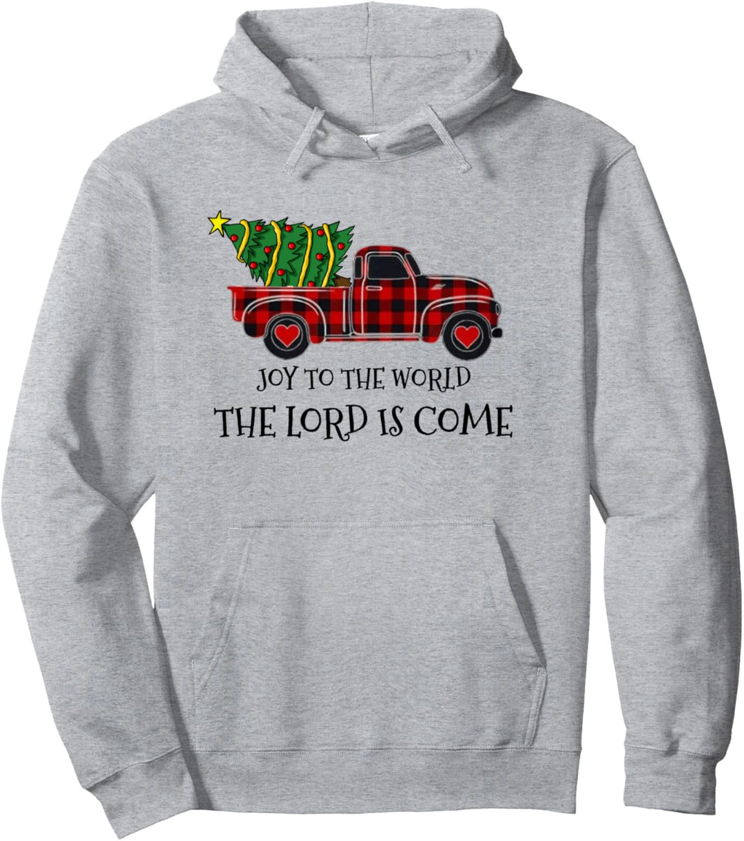 Freude an die Welt, Jesuskind und Weihnachtsbaumfarben, Vintage Pullover Hoodie