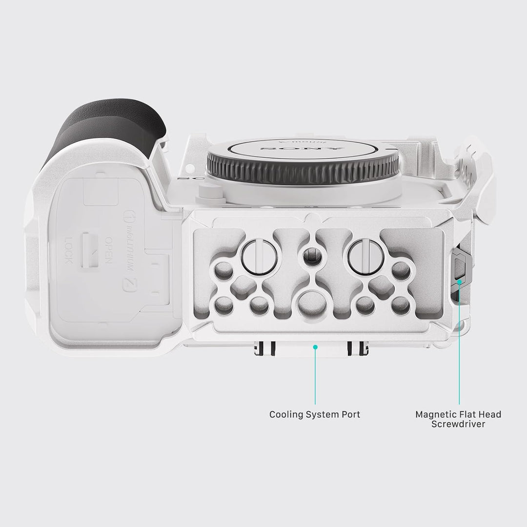 Tilta ZV-E1 Cage, Kompletter Kamerakäfig Kompatibel mit Sony ZV-E1 Pro Kit mit NATO-Schiene, Kühlsys