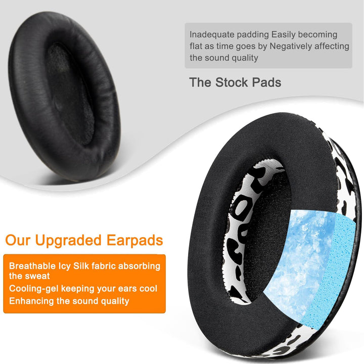 SOULWIT Kühlgel Ersatzpolster Ersatz Ohrpolster für Sony WH-1000XM3 (WH1000XM3) Over-Ear-Kopfhörer,
