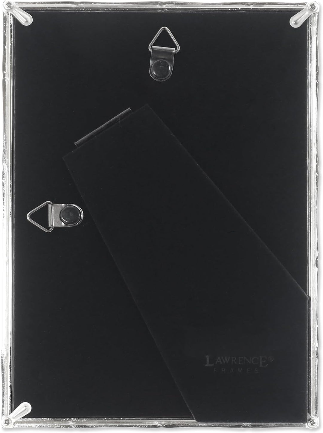 Lawrence Frames 710157 Bilderrahmen, Metall, Bambus, 12,7 x 17,8 cm, silberfarben 5x7 silber, 5x7 si