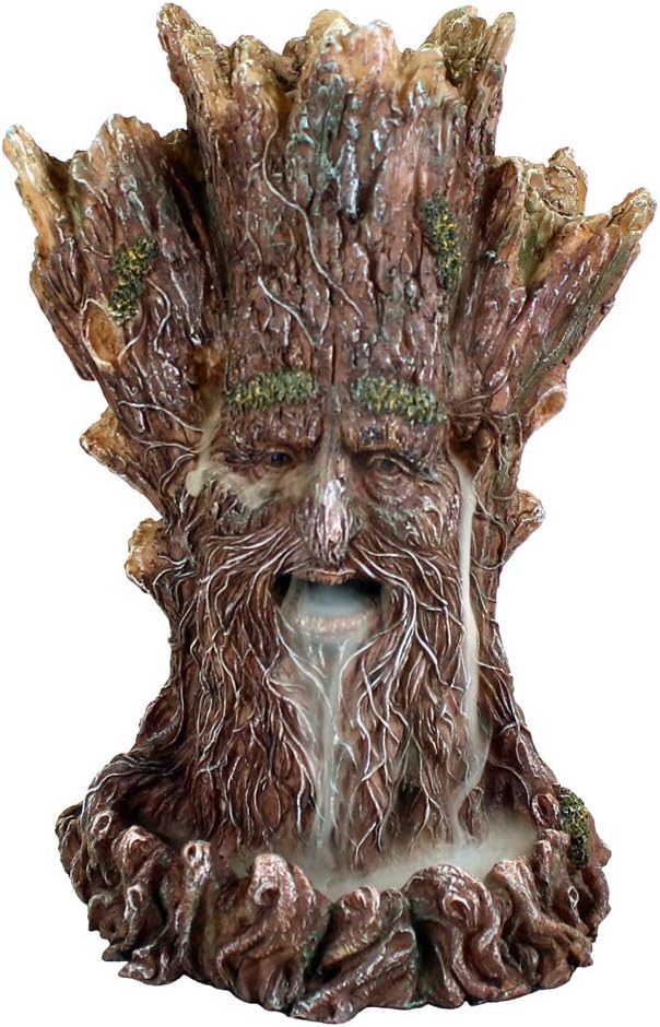 Nemesis Now Tree Spirit Backflow Tower Räuchergefäss, 19 cm, Braun, Kunstharz, Einheitsgrösse