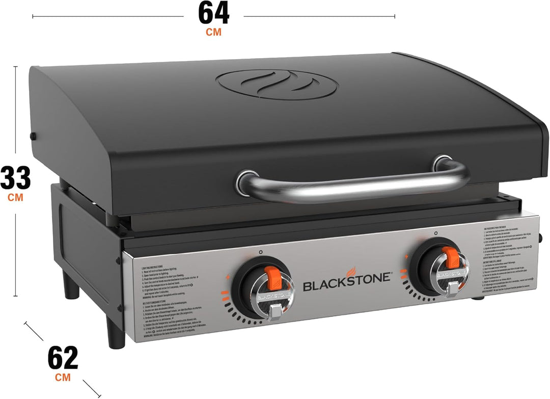 Blackstone 22″ Griddle Tischgrill mit 2 Brennern inkl. Deckel
