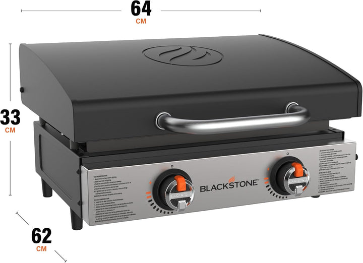 Blackstone 22″ Griddle Tischgrill mit 2 Brennern inkl. Deckel