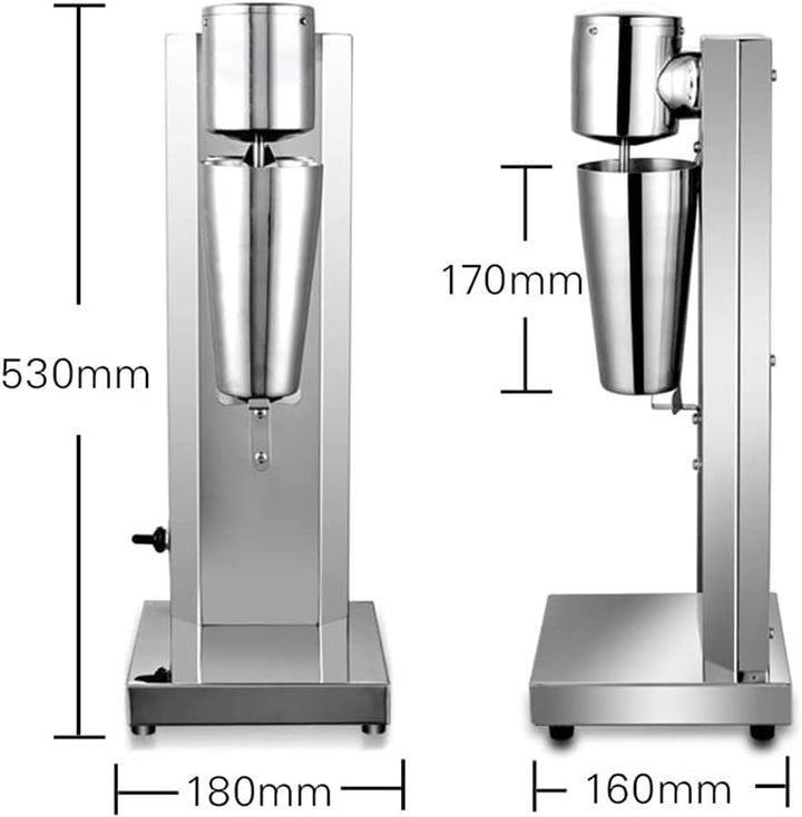650ml Milchshake Mixer Edelstahl Standmixer Eiweiss Shaker Mixer,Protein Shaker Elektrisch für Smoot