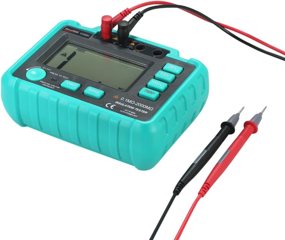 VISLONE VC60B+ LCD Digital Insulation Resistance Tester Megohm Meter Megohmmeter DC250V/500V/1000V A