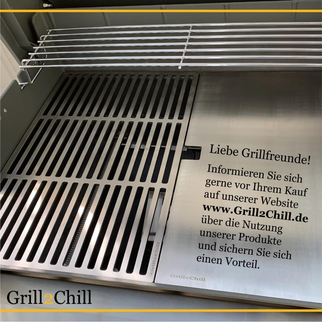 Grillrost Edelstahl V2A Ersatzrost passt für Grills Napoleon Rogue Serie 425 Rogue 425, Rogue 425 RS