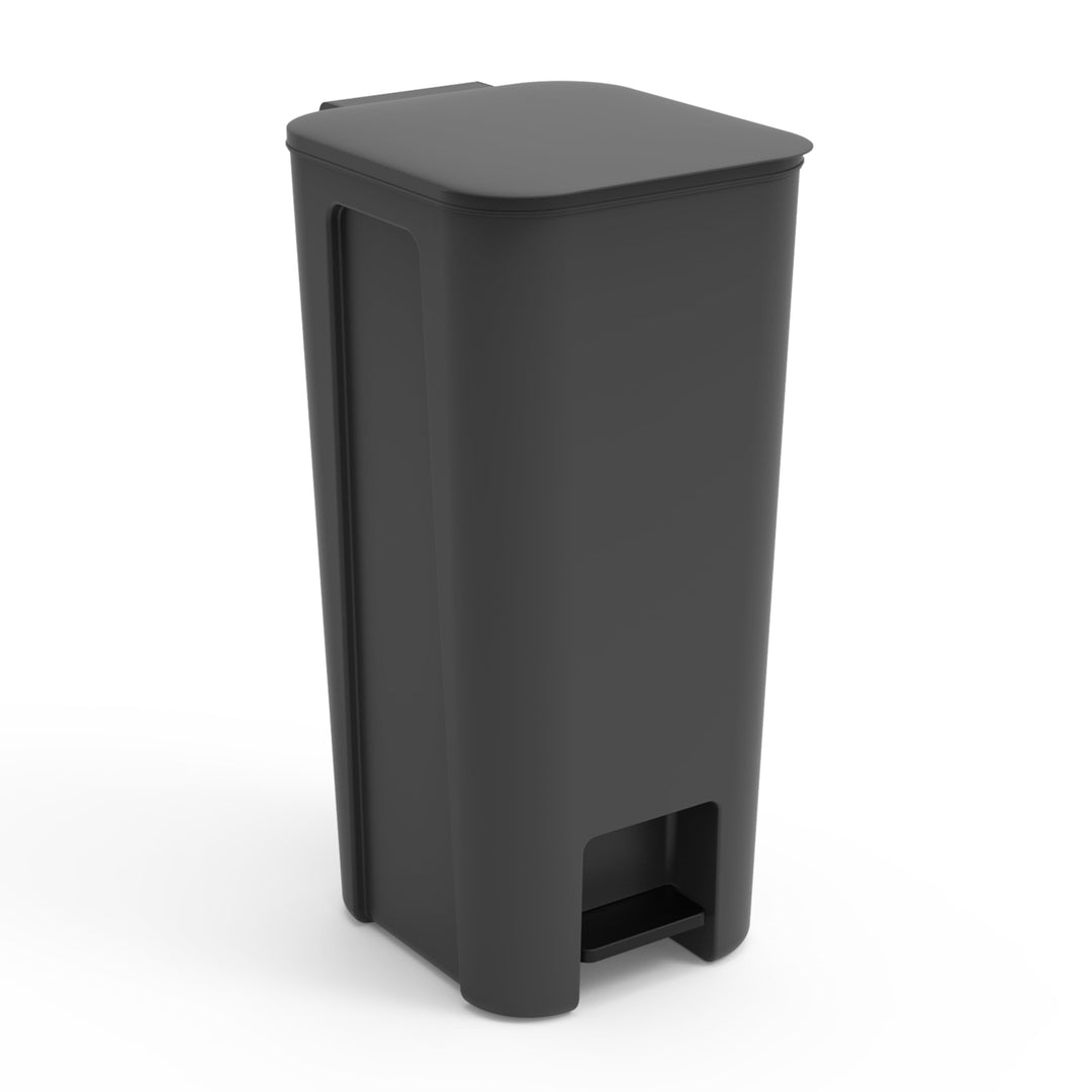 Go Practic Mülleimer Küche Mülltrennsystem 40 L Mit Softclose Deckel Pedal Rollen Abfalleimer Müllbe