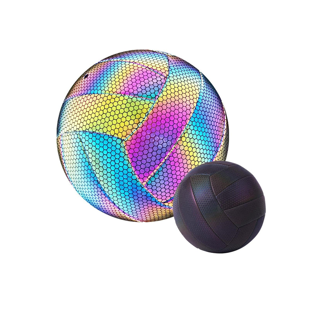 Glühender Reflektierender Volleyball, Leuchtender Volleyball – Reflektierend – Holografisch – Leucht