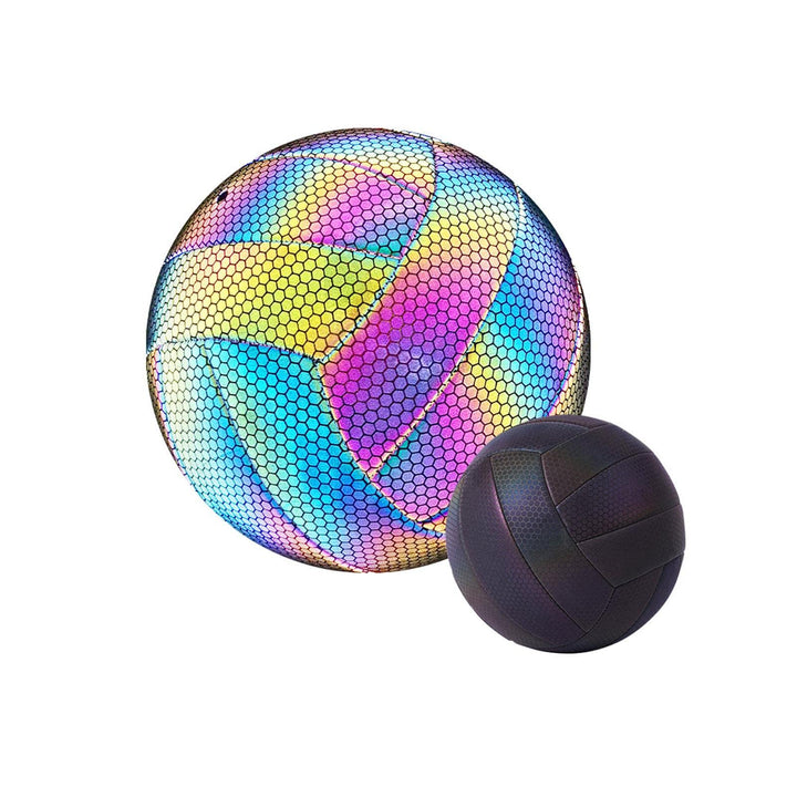Glühender Reflektierender Volleyball, Leuchtender Volleyball – Reflektierend – Holografisch – Leucht