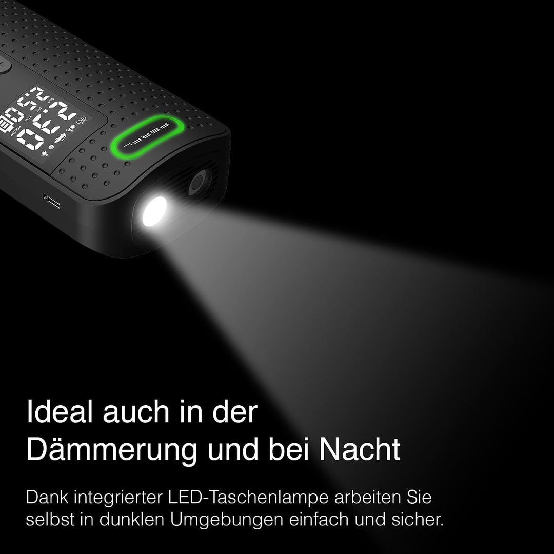 AGT Reifenpumpe: Mini-Akku-Kompressor-Luftpumpe mit LED-Display, 2.000 mAh, 150 psi (Kfz Kompressor,