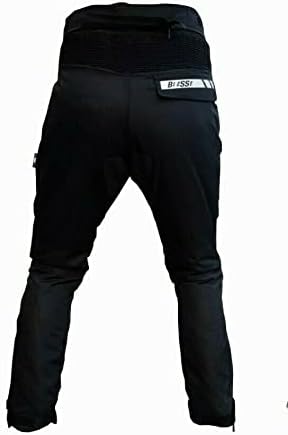 BI ESSE - wasserdichte Motorradhose für Herren mit zertifizierten Protektoren (Schwarz XS) XS Schwar
