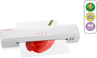 Peach 3 in 1 Laminierset inklusive Laminiergerät, Rollenschneider, Lineal und Folien - für Heim und