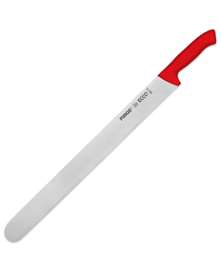 Pirge Ecco Dönermesser 50 cm Rot - Aufschnittmesser - Schärfstes Döner Langmesser - Schneidemesser -