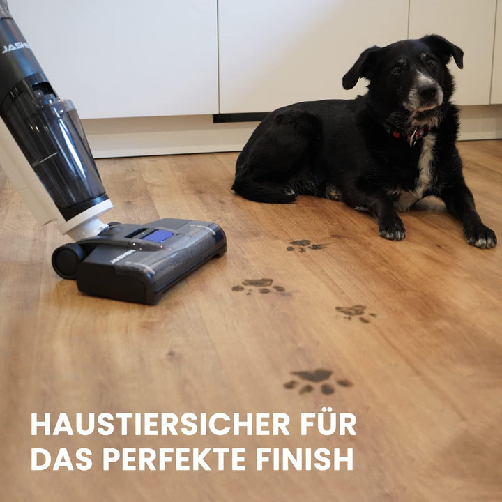 JASHEN F12 Nass Trockensauger für Hartböden, bis 35 Min Akku-Laufzeit, Selbstreinigungsfunktion, 800