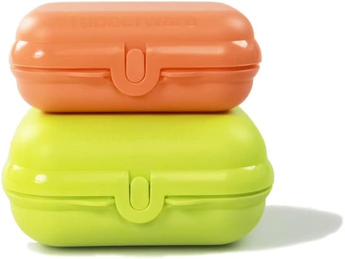 Tupperware to Go Twinset Grösse 3 Limette + Grösse 2 dunkelorange 37136