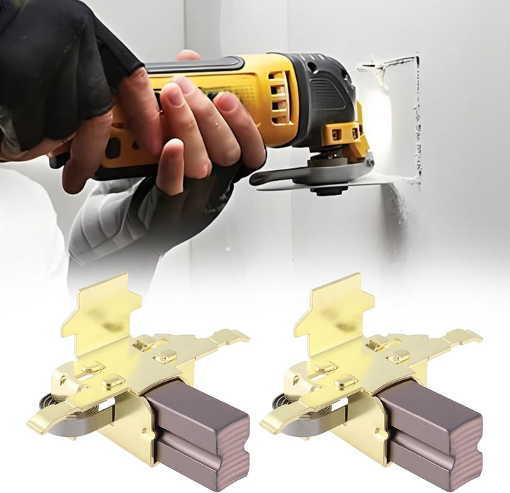 ECSiNG 1 Paar Kohlebürsten mit Messingbürstenhaltern 610126-00 Kompatibel mit Dewalt DC411 DCG412 DC