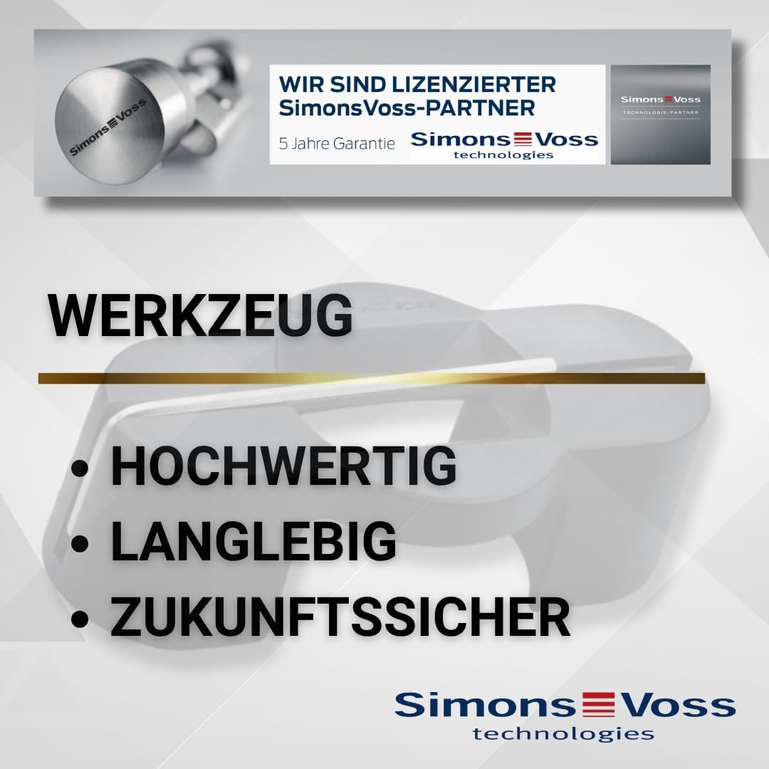 SimonsVoss Montage- und Batterieschlüssel Z5.TOOL für Digital Cylinder AX – inkl. 1,5 mm Inbusschlüs