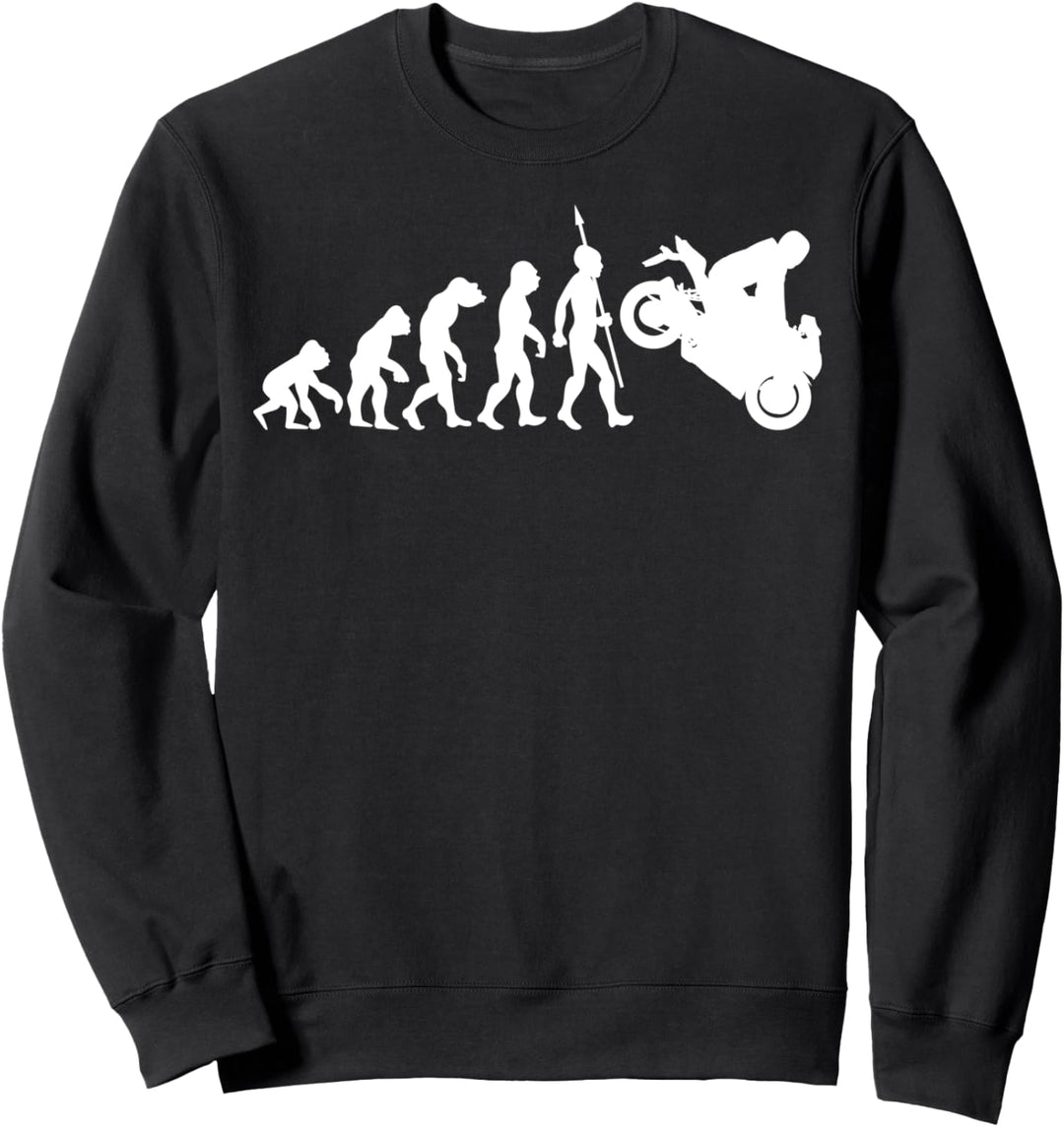 Motorbike Evolution Fun Sport Motorrad Motorsport Bike Biker Sweatshirt