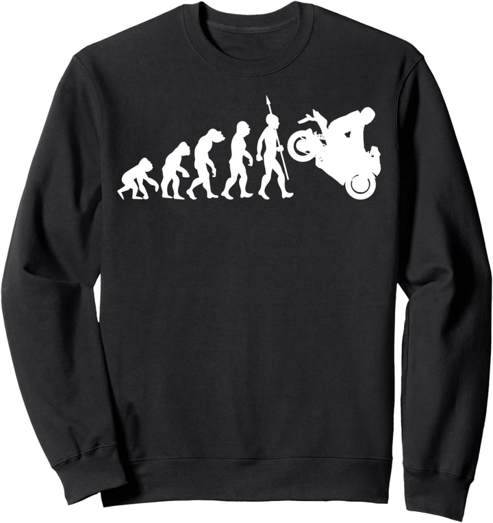 Motorbike Evolution Fun Sport Motorrad Motorsport Bike Biker Sweatshirt