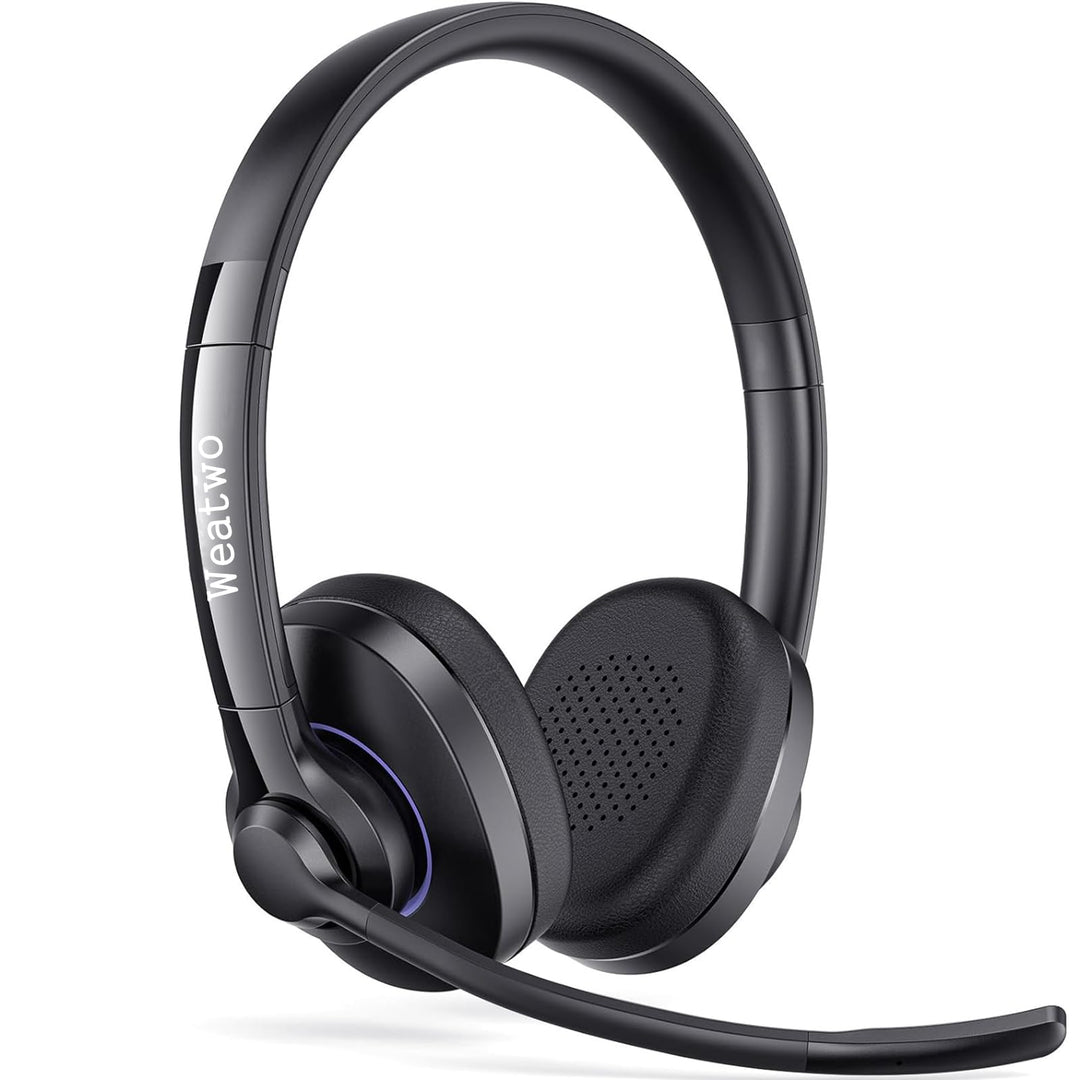 Bluetooth Headset Mit CVC8.0 Und ENC Dual Mikrofon Noise Cancelling, Wireless PC Mit Mikrofon, 30+ S
