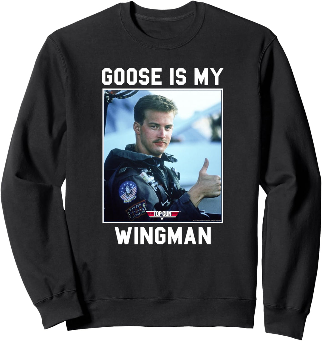 Top Gun Goose ist mein Wingman-Rahmen Sweatshirt