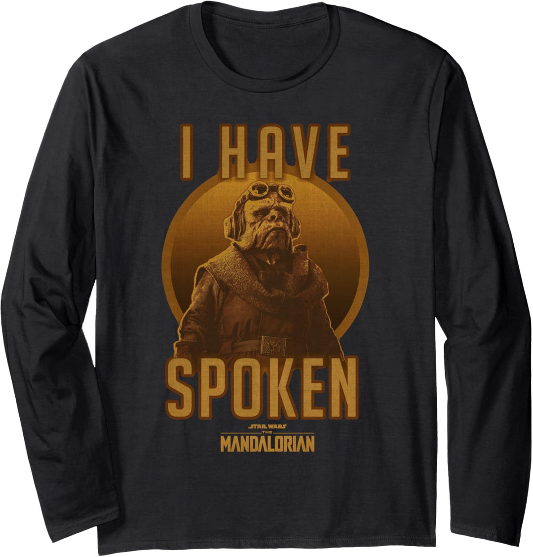 Star Wars The Mandalorian Kuiil I Have Spoken Portrait Langarmshirt