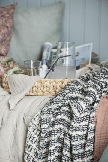 IB Laursen - Quilt, Decke - Graunatur - B130 x L180 cm