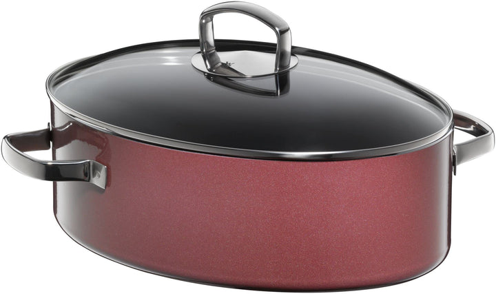 WMF Fusiontec Mineral Bräter 36 cm, ovale Form, Perfektes Braten, Homogene Kochergebnisse, Kratzfest